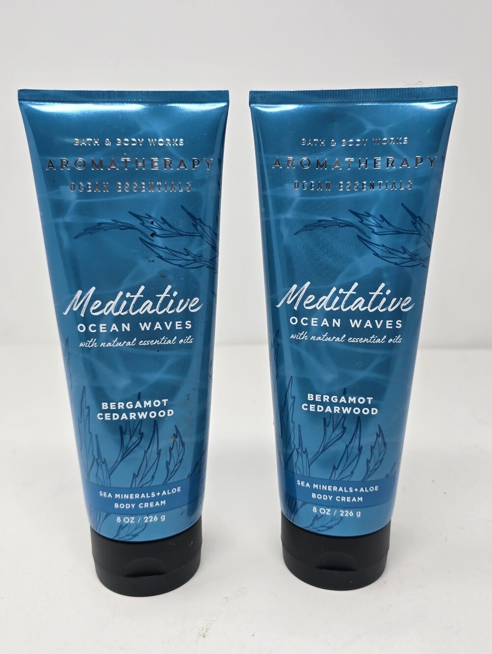 Bath & Body Works Aromatherapy Meditative Ocean Waves Bergamot Cedarwood Cream